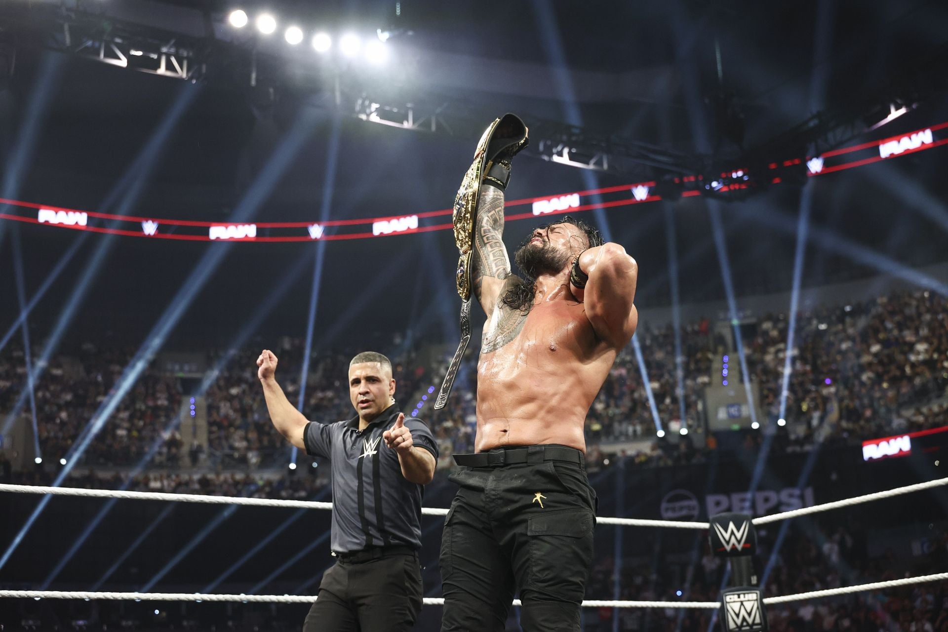 Backstage incident takes place after Roman Reigns beats LA Knight at WWE Money in the Bank 2026