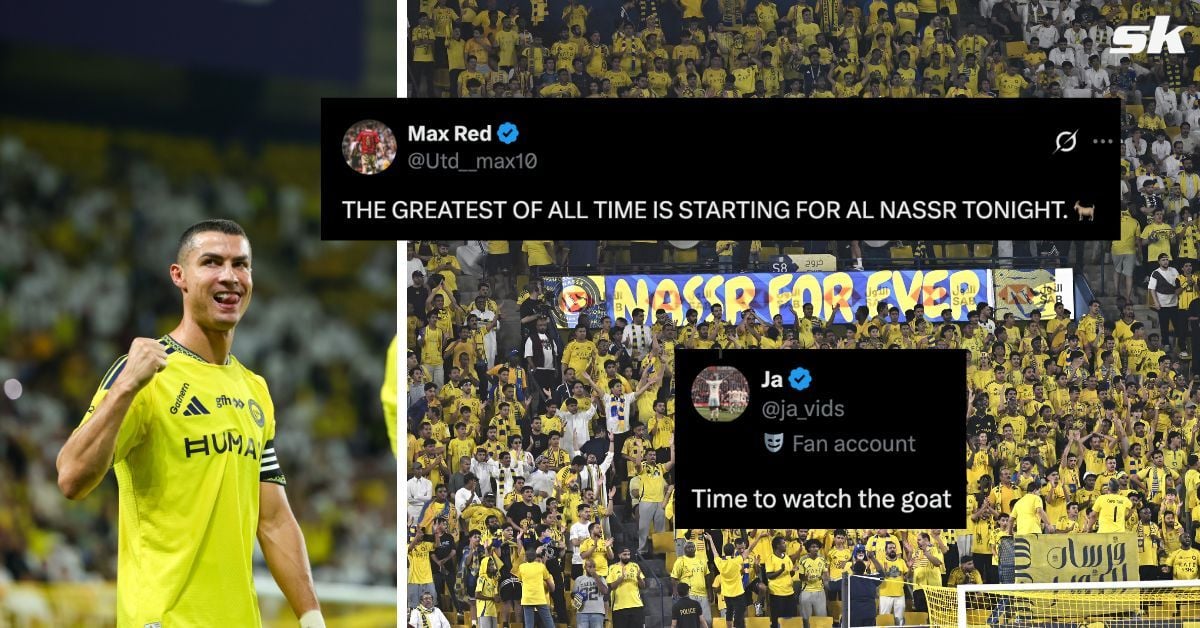 “I’m expecting a goal”, “Time to watch the GOAT” - Fans react as Cristiano Ronaldo starts in Al-Nassr line-up to face Neftchi Fergana