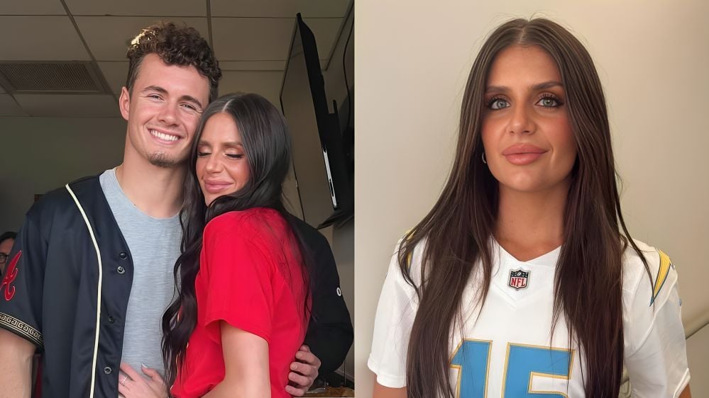 “Bump is officially here”: Ladd McConkey’s wife Sydney shows off pregnancy glow in miniskirt 1 month after gender reveal