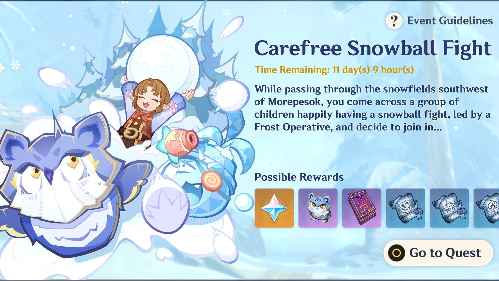 Genshin Impact Carefree Snowball Fight Event Guide [Full Guide]