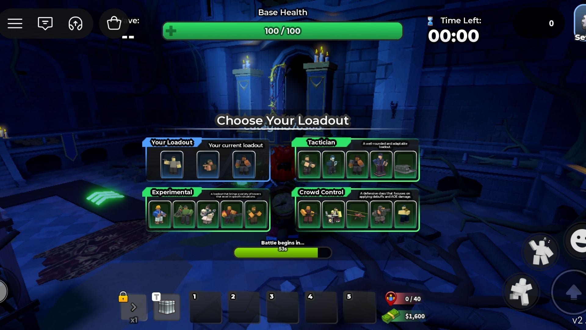 Choose a loadout (Image via Roblox)