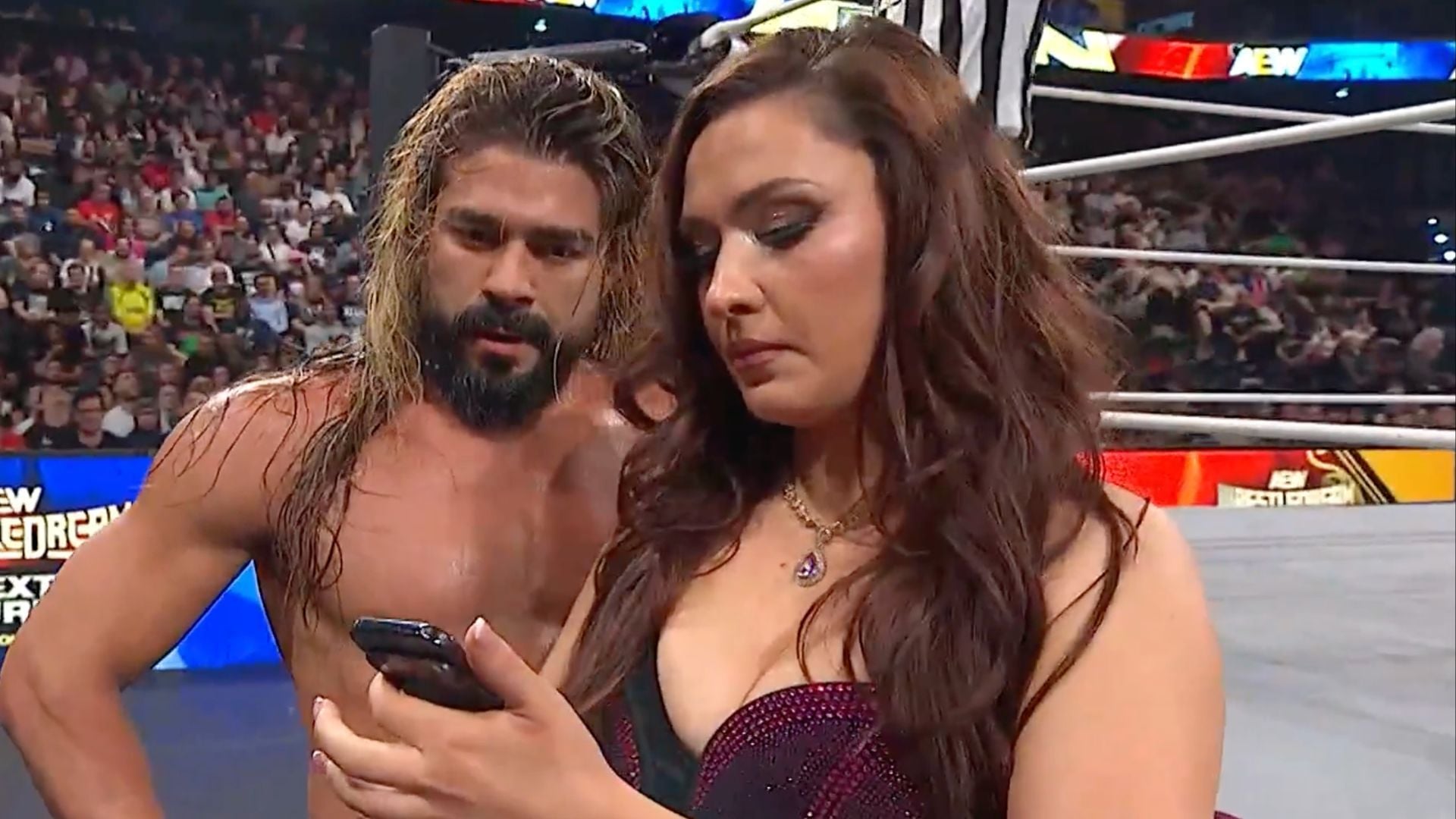 One Selfie Too Many: AEW Issues Statement After Andrade Caught Off-Guard At Grand Slam