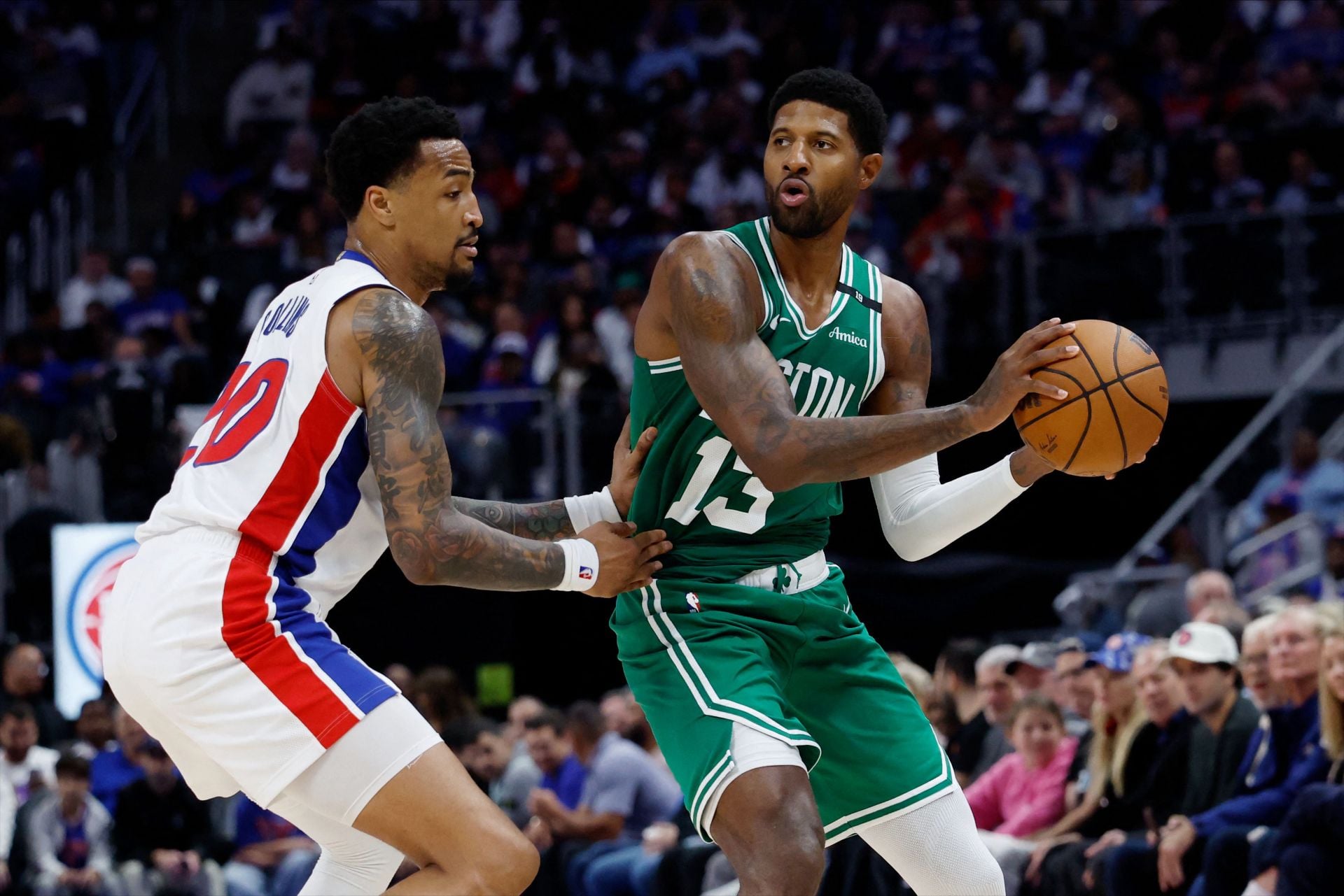 Paul George scored 38 points in his Boston Celtics debut - Source: Imagn