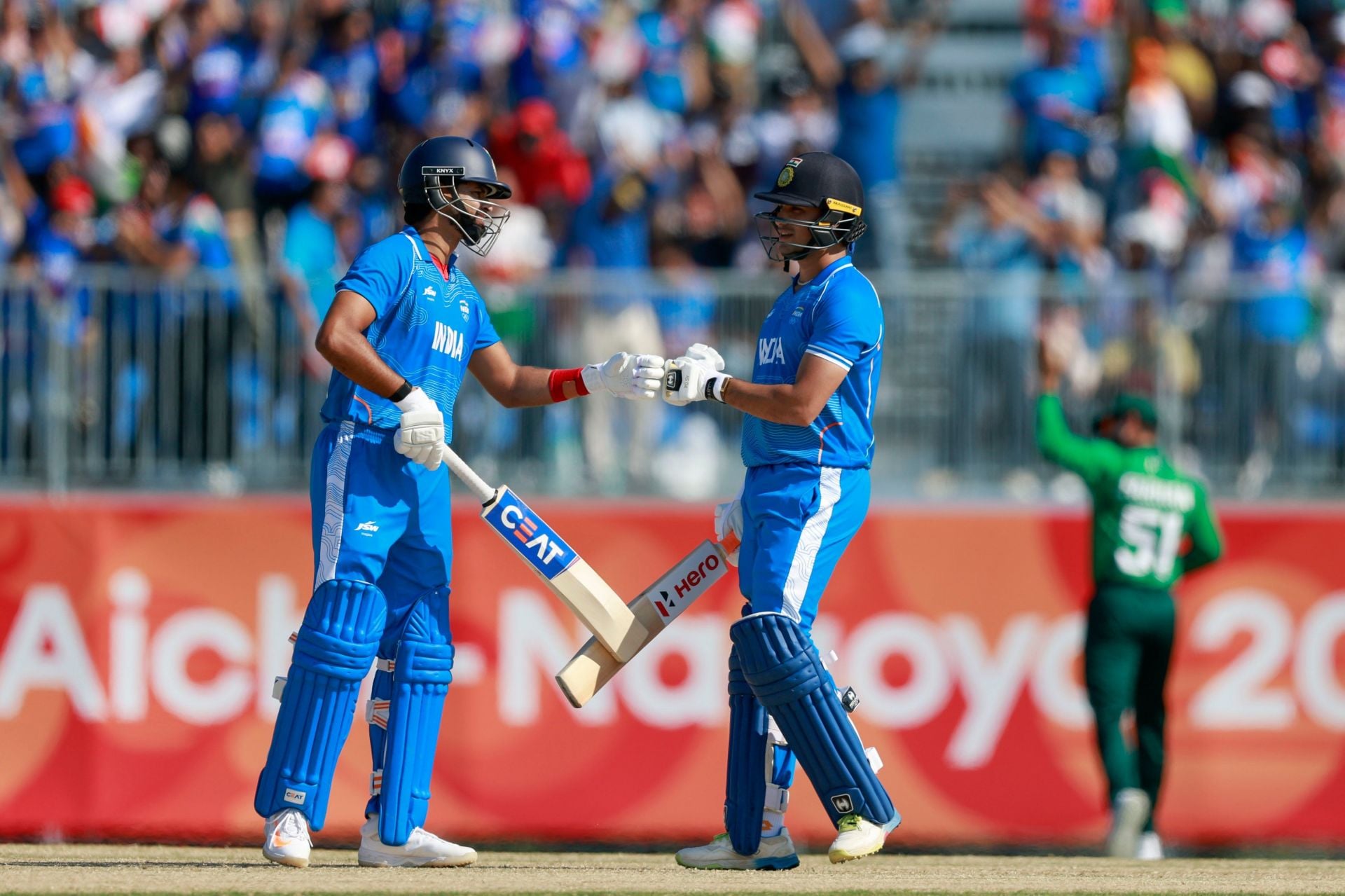 Abhishek Sharma reaches 20-ball fifty with a six off Ahmed Daniyal in IND vs PAK Asian Games 2026 final [Watch]