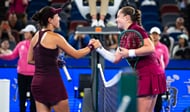 Jessica Pegula and Jelena Ostapenko - Source: Getty