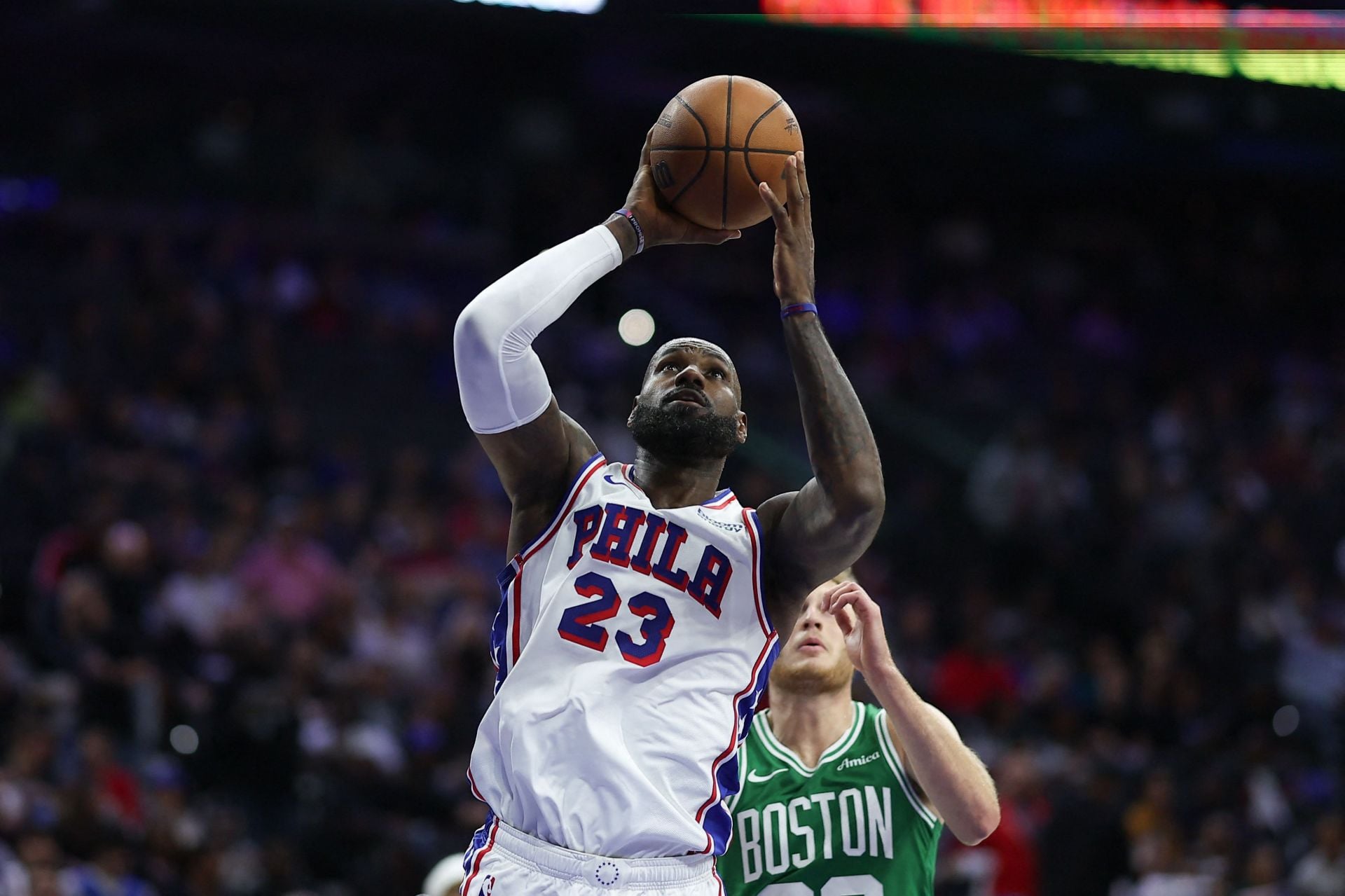 “Without His Explosiveness Bron Has Become Bronny”: NBA Fans Troll LeBron James After 76ers Star Smokes Layup Attempt 
