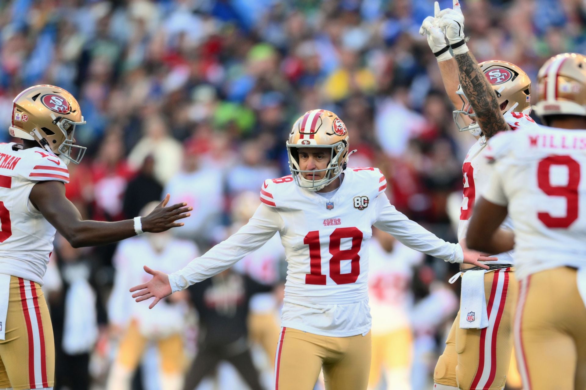 The 49ers are surprisingly leading the NFC West - Source: Imagn