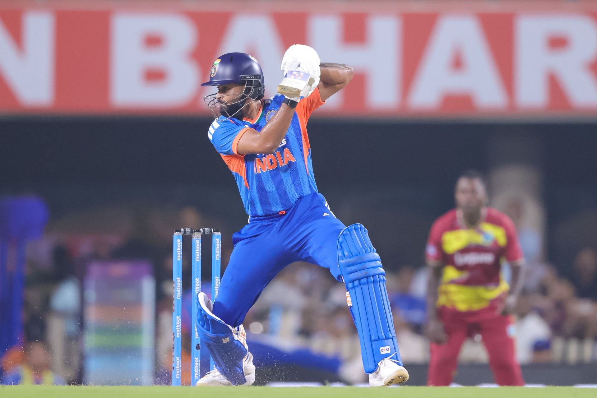 Crowd goes silent as Shreyas Iyer throws his wicket away while attempting a big shot in IND vs WI 2026 4th T20I