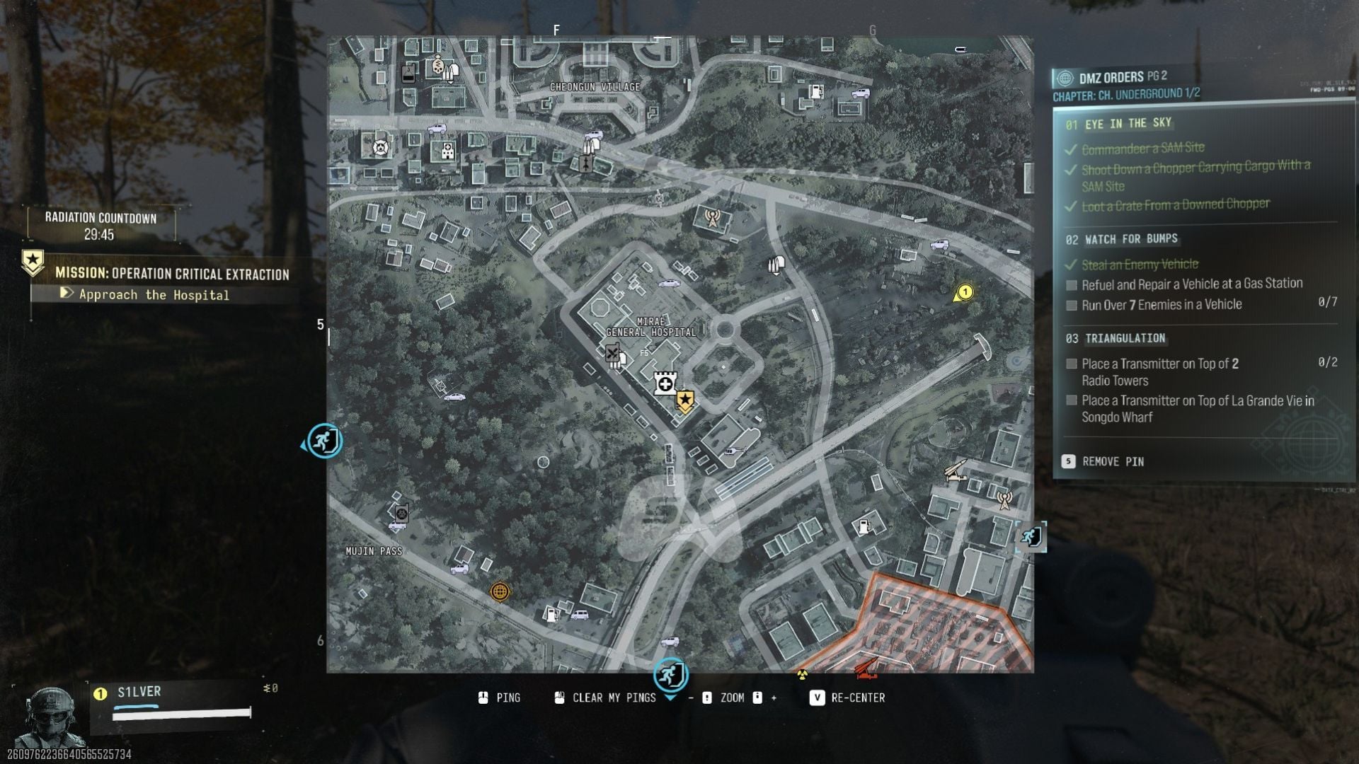 Screenshot oficial do DMZ de Modern Warfare 4 mostrando a chegada de um operador ao Mirae General Hospital, em Hajin