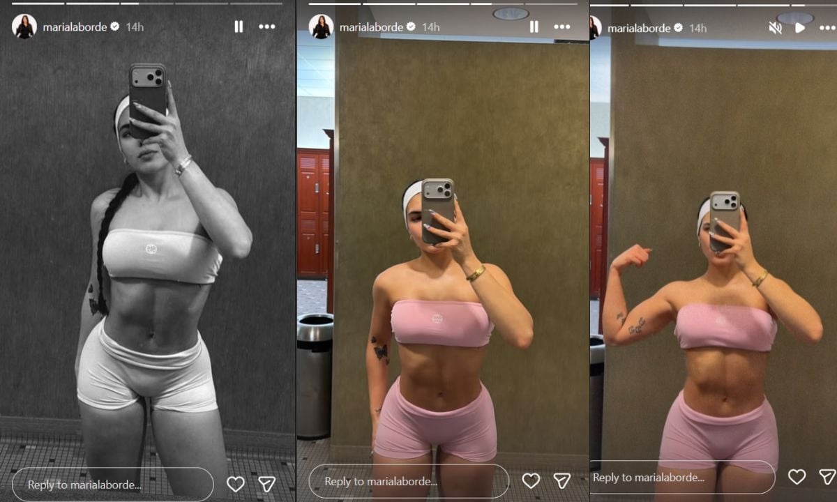 Ronald Acuña Jr.'s wife Maria Laborde shares mirror selfie - Source: Instagram Story @marialaborde