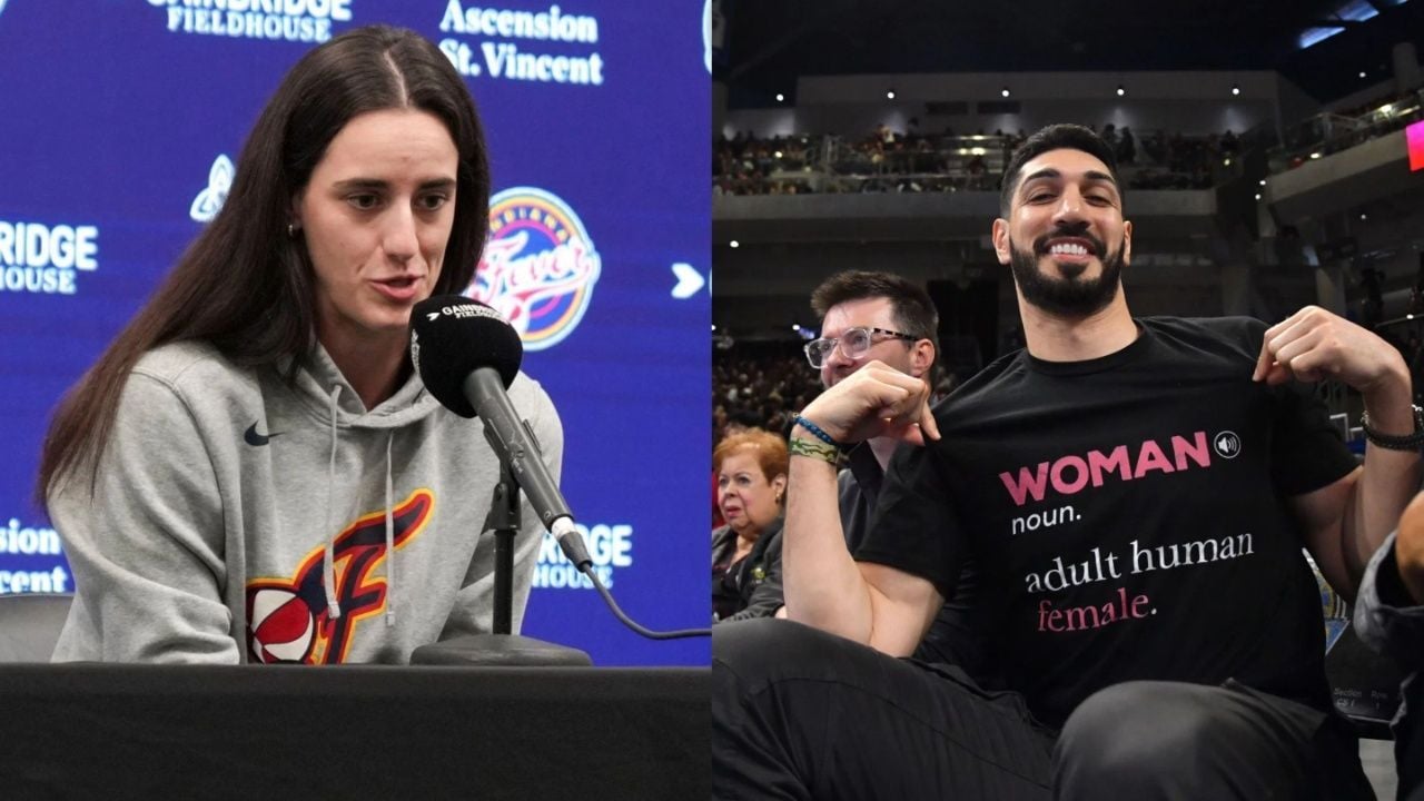 "I'll try to beat Wilt Chamberlain's 100-point record" - Enes Kanter Freedom Doubles Down On Bold Caitlin Clark Duo Claim With Kobe-Shaq Comparison