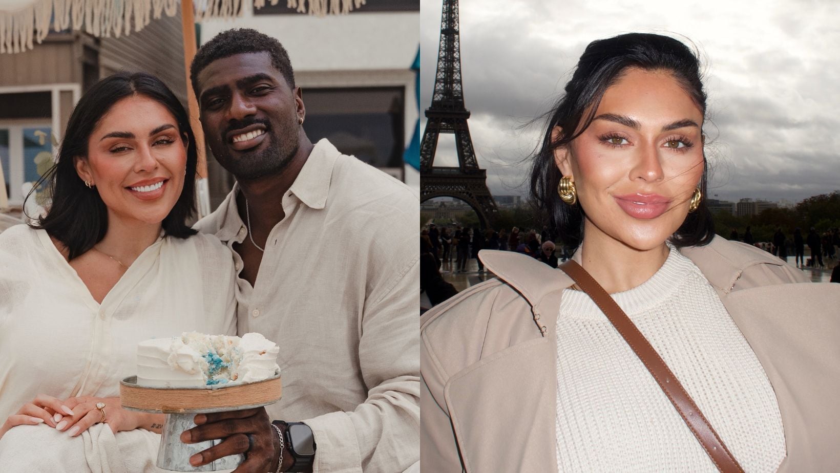 Saints TE Juwan Johnson's wife Chanen drops 1-word message while showing off black turtleneck furry outfit with black furry hat: WATCH
