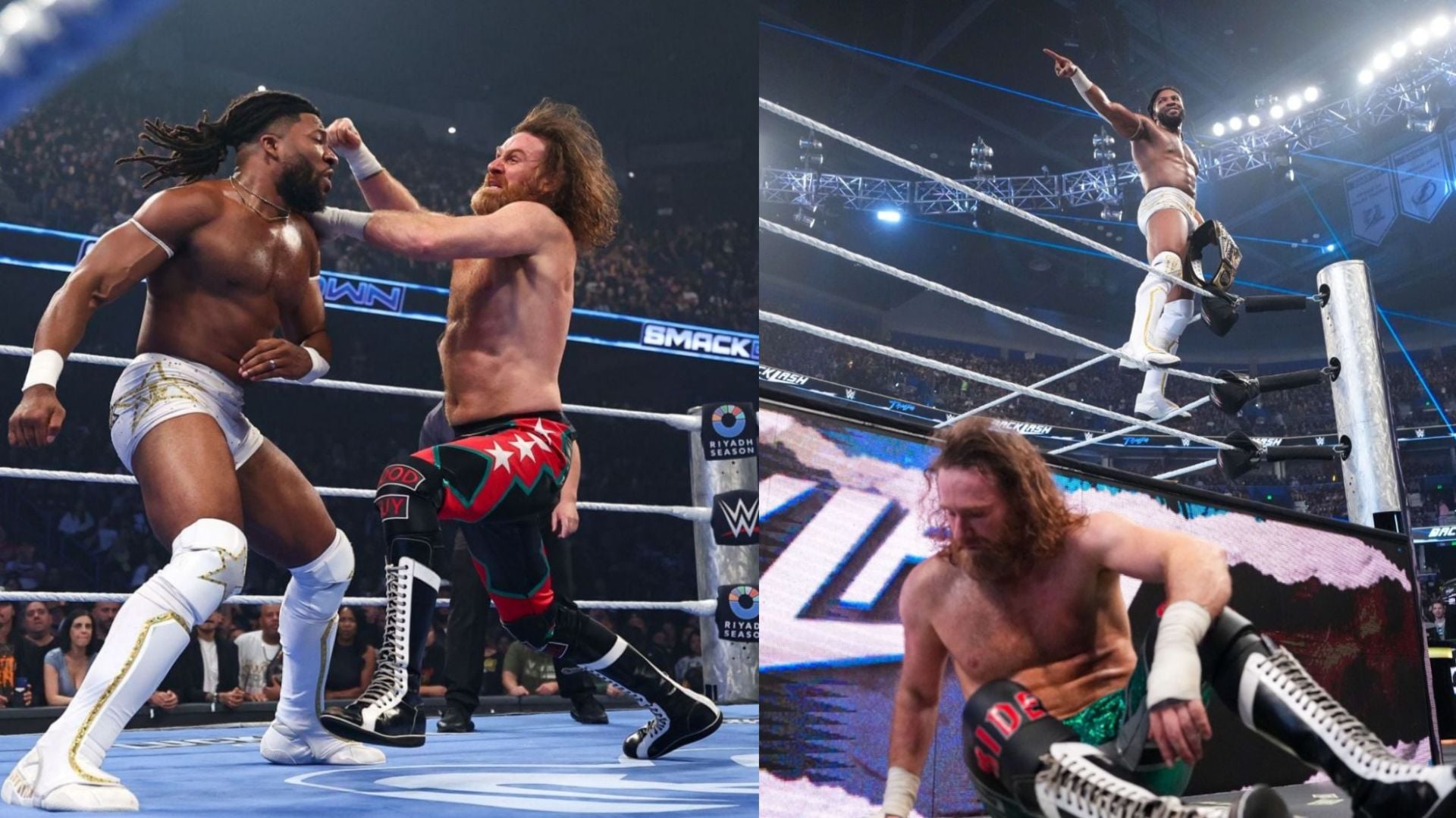 Sami Zayn conserve son titre WWE à SmackDown face à Trick Williams