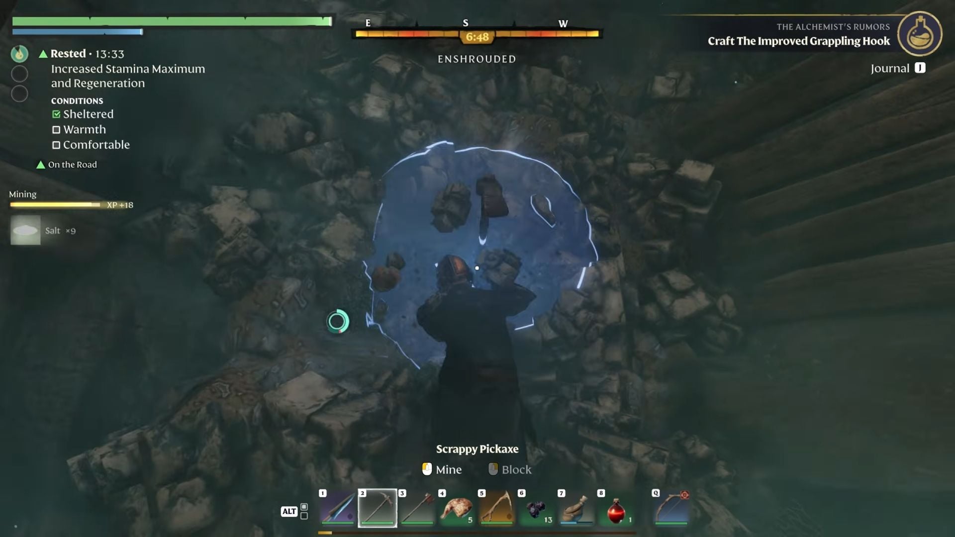 Enshrouded Salt Mine location and farming route (1.0)