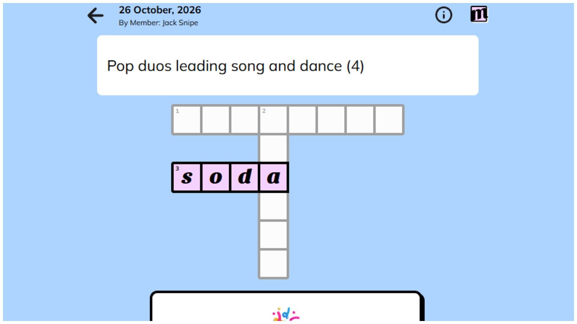 Today's Minute Cryptic Answer and Hints for October 26, 2026