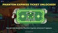 The Phantom Express Ticket is awarded after completing Echo's second quest (Image via Roblox)