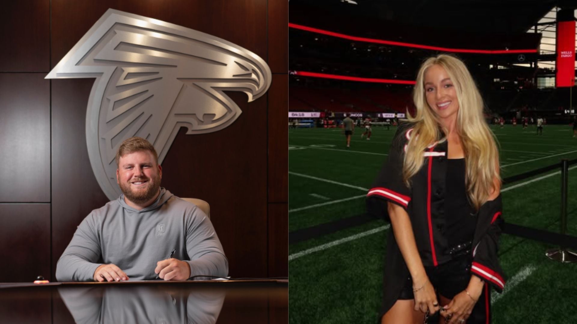 Falcons C Ryan Neuzil’s wife Allie labels fans "Idiot, fat, ugly, dumb losers" in fiery rant after receiving hate on "every" game day