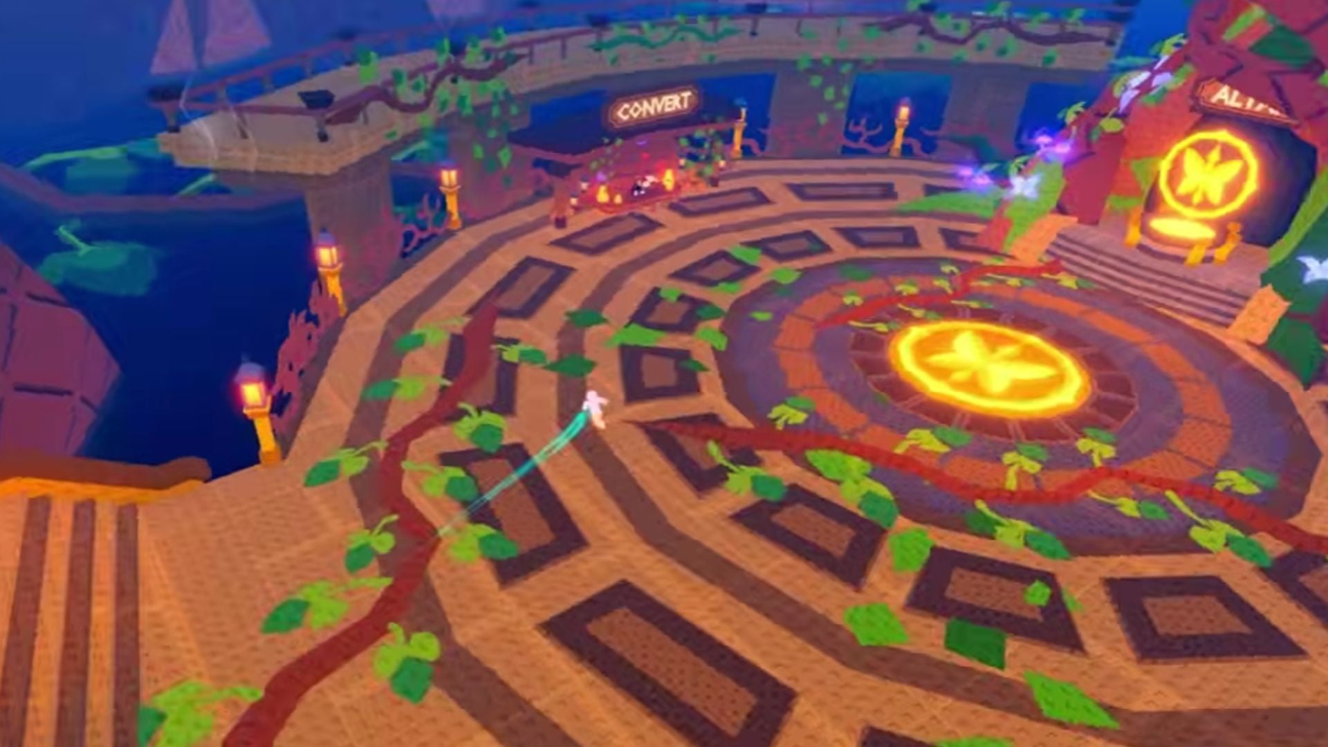 The Secret area inside the Enchanted Tree (Image via Roblox || YouTube/@whitelion15rbx)