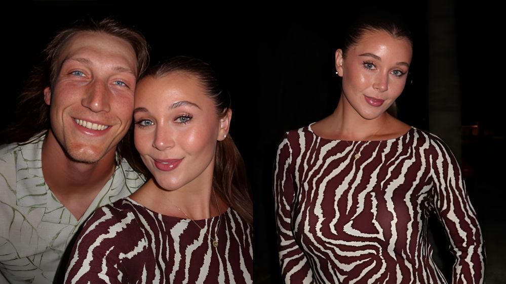 PICS: Trevor Lawrence’s pregnant wife Marissa shows off “hot mama” glow in mini black dress during “date night” in London