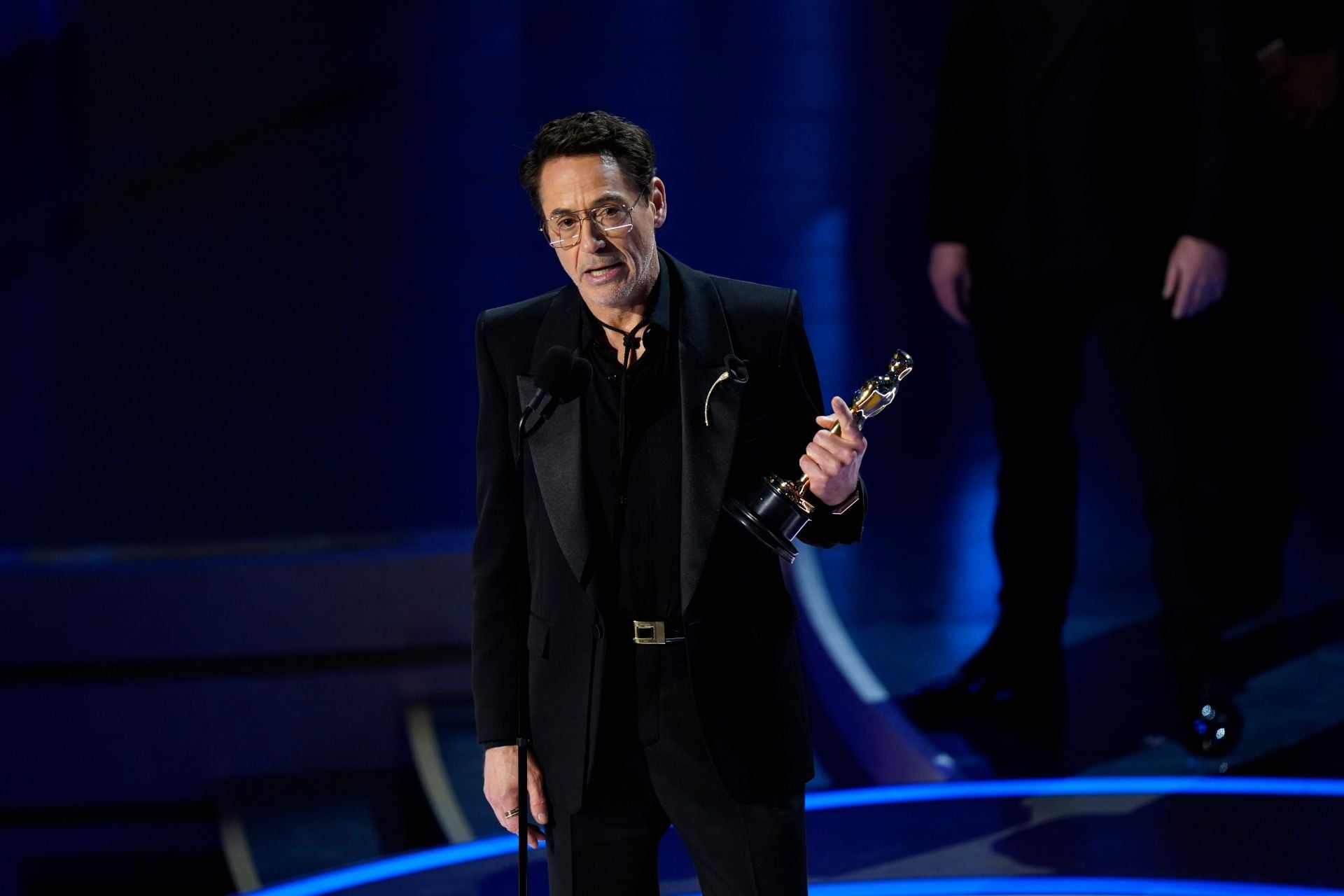 Robert Downey Jr. improvised Tony Stark's hostile arc reactor hand-off during his emotional confrontation with Captain America. - Source: Imagn