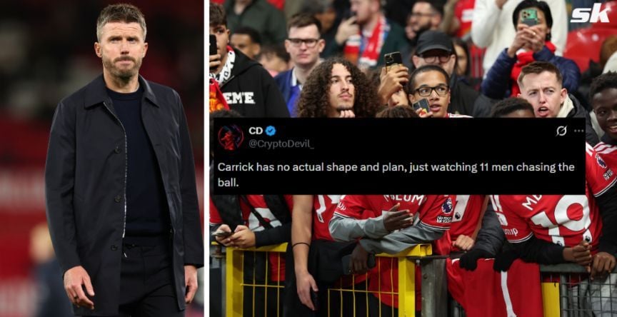 "We might be playing City in the Championship next season" - Fans make feelings clear about Michael Carrick after Manchester United draw