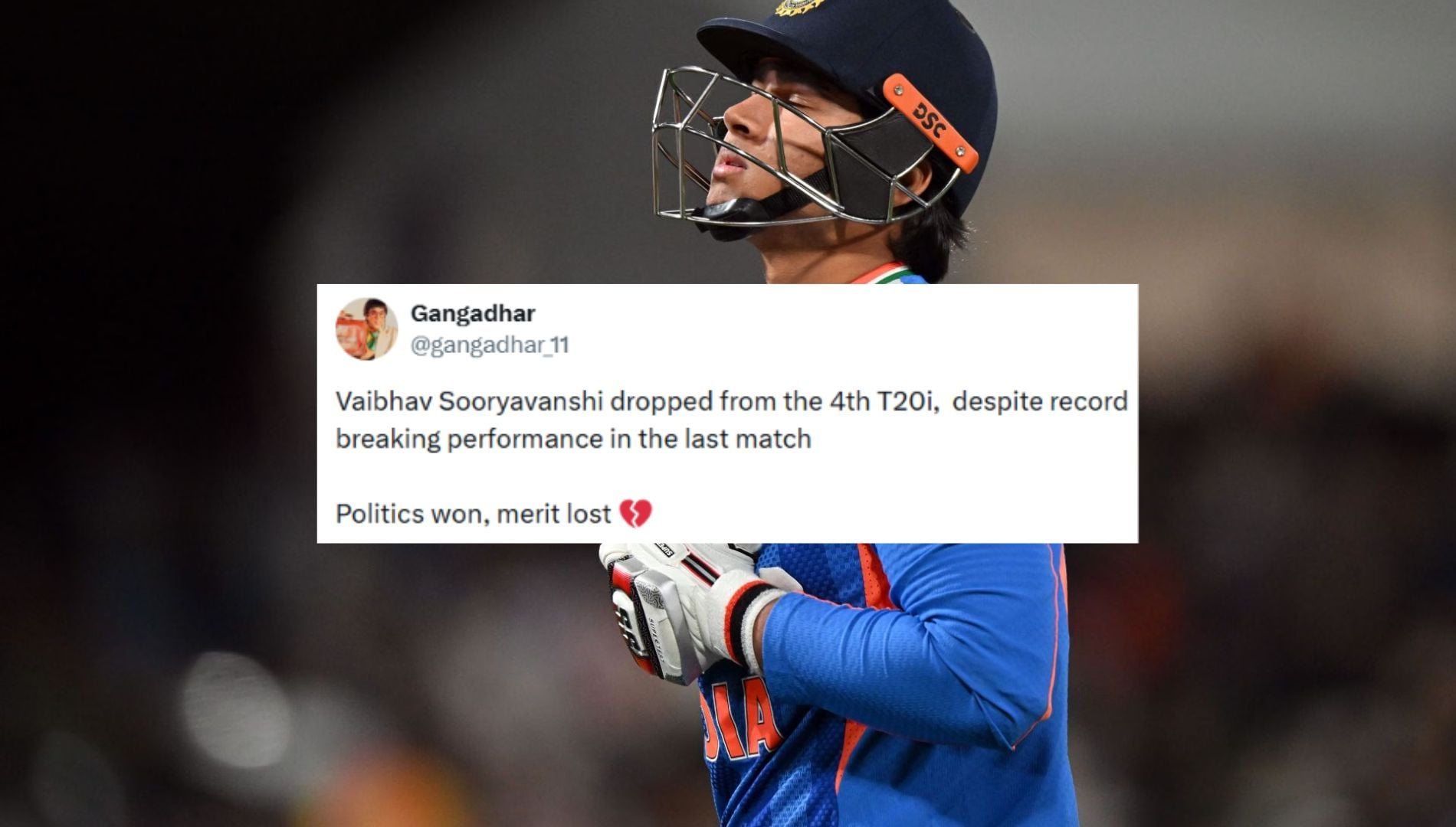 IND vs NZ 4th T20I: Vaibhav Suryavanshi Benched [Confirmed]