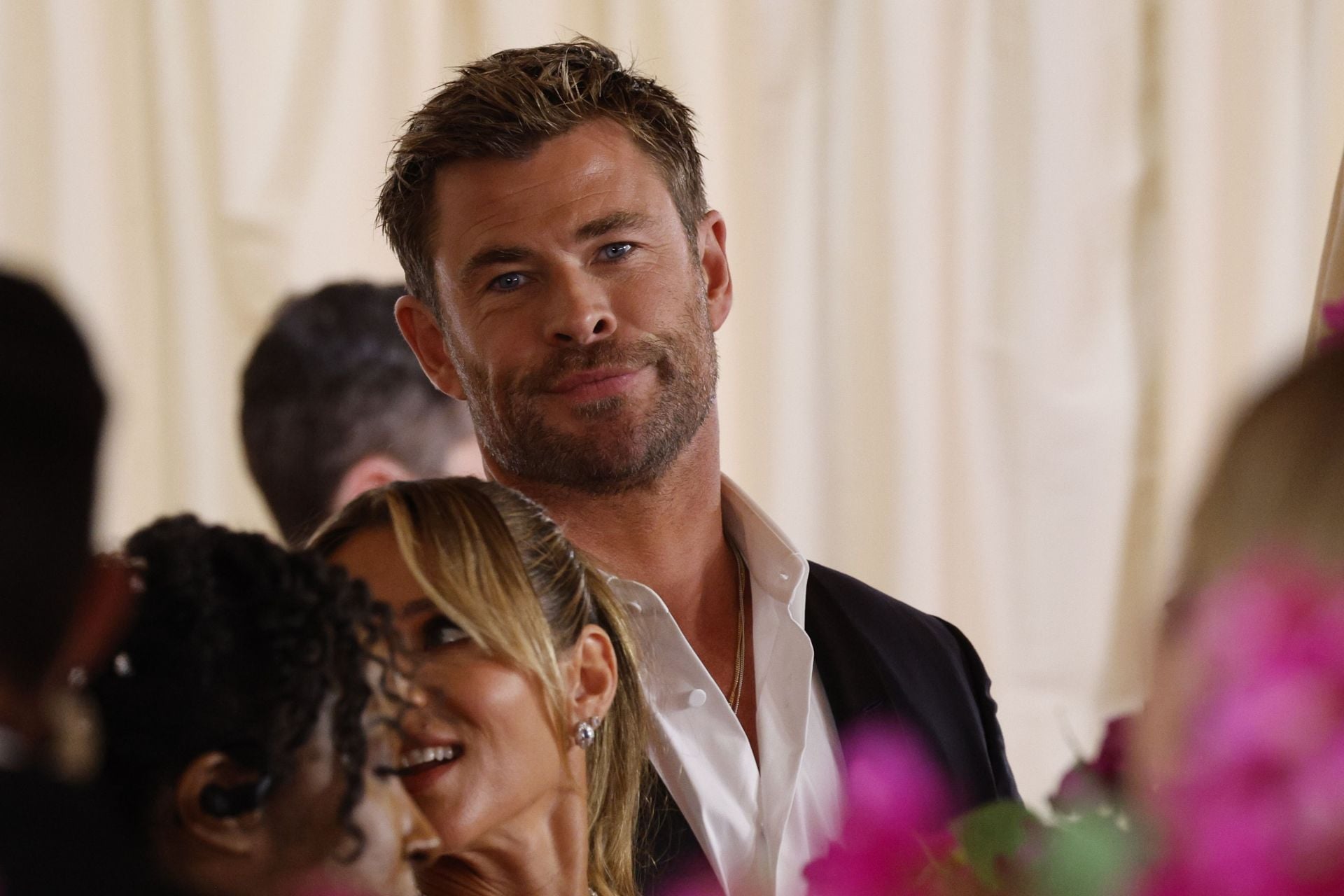 Chris Hemsworth yelled the unscripted