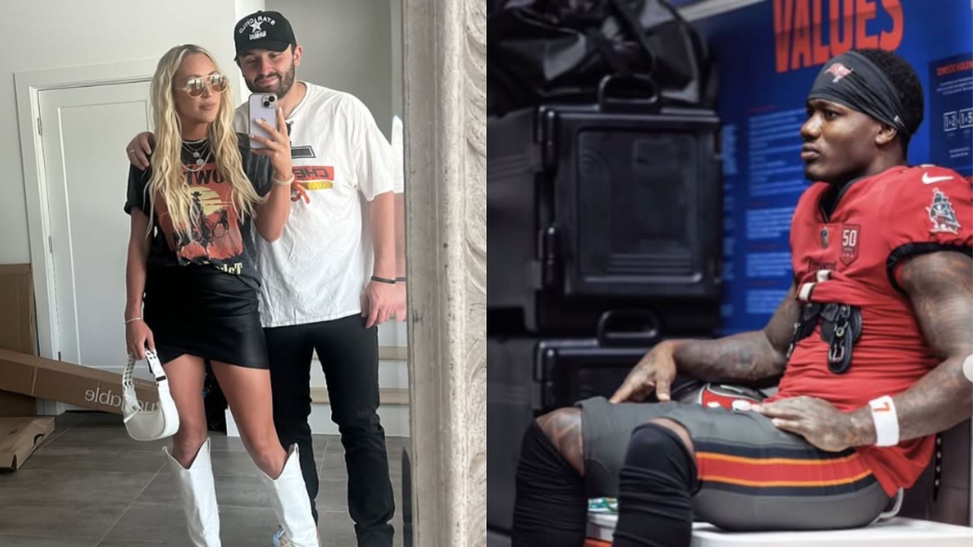 Baker Mayfield's wife Emily shows love to Bucky Irving as Bucs star RB dominates Cowboys in TNF clash