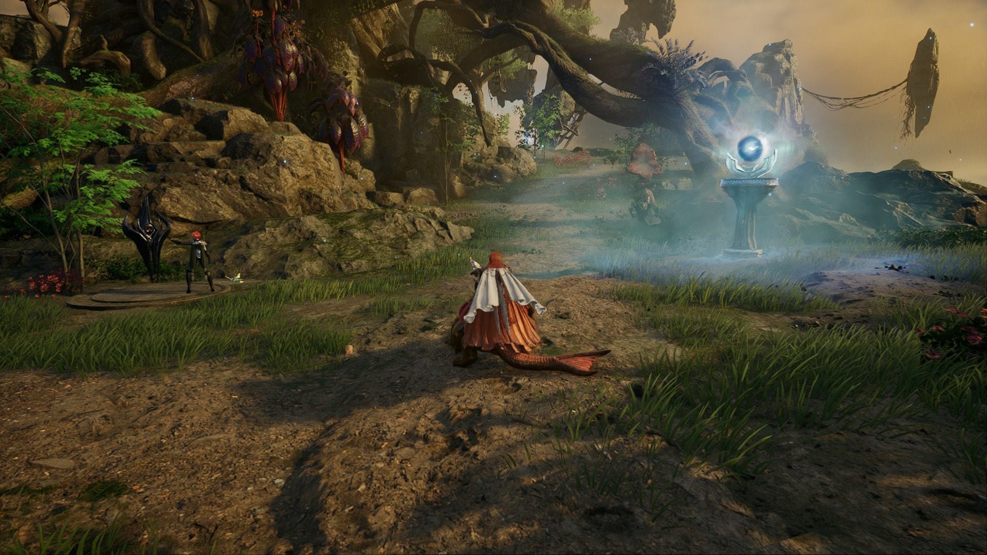 Path to the higher ground on the right (Image via NC)