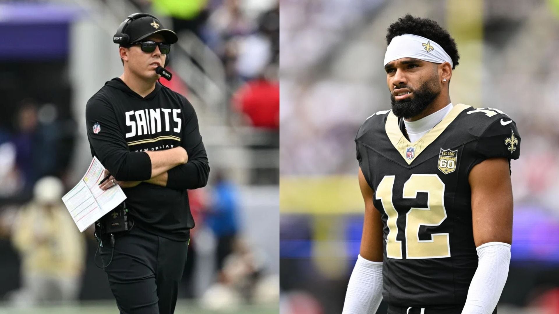 “Fireable offense,” “Outrageously stupid”: NFL fans rip Kellen Moore as Chris Olave gets injured in “garbage time” during blowout loss to Falcons