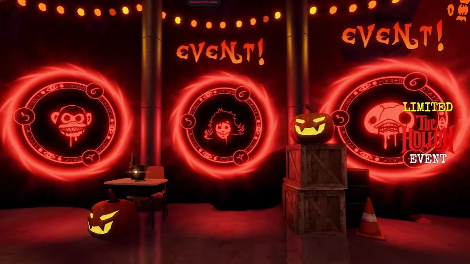 The portals to the event map (Image via Roblox)
