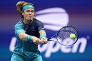 Andrey Rublev at the US Open at the USTA Billie Jean King National Tennis Center in New York City. (Photo by Getty Images)