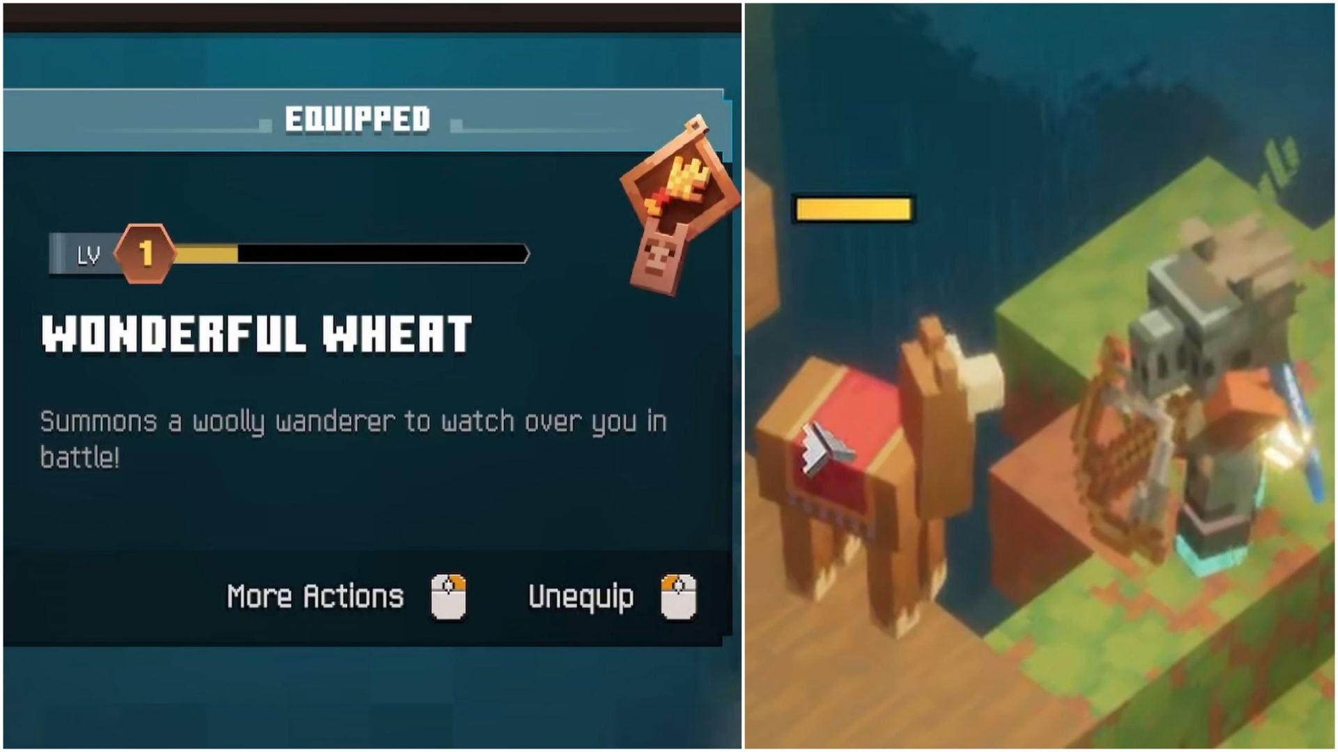 You will get a llama talisman from this boss mob (Image via Mojang Studios || YouTube/@silentwisperer)