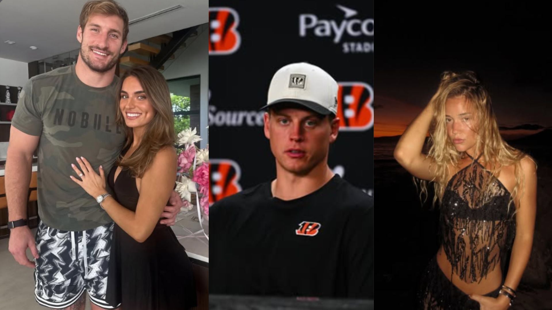 Joey Bosa’s wife Amanda drops 3-word review of Joe Burrow's rumored GF Olivia Ponton posing in Victoria’s Secret's iconic pink stripes lingerie 