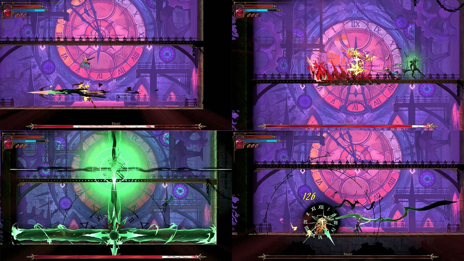 Spells used by Isaac during the fight (Image via KONAMI || YouTube/@CGInferno)