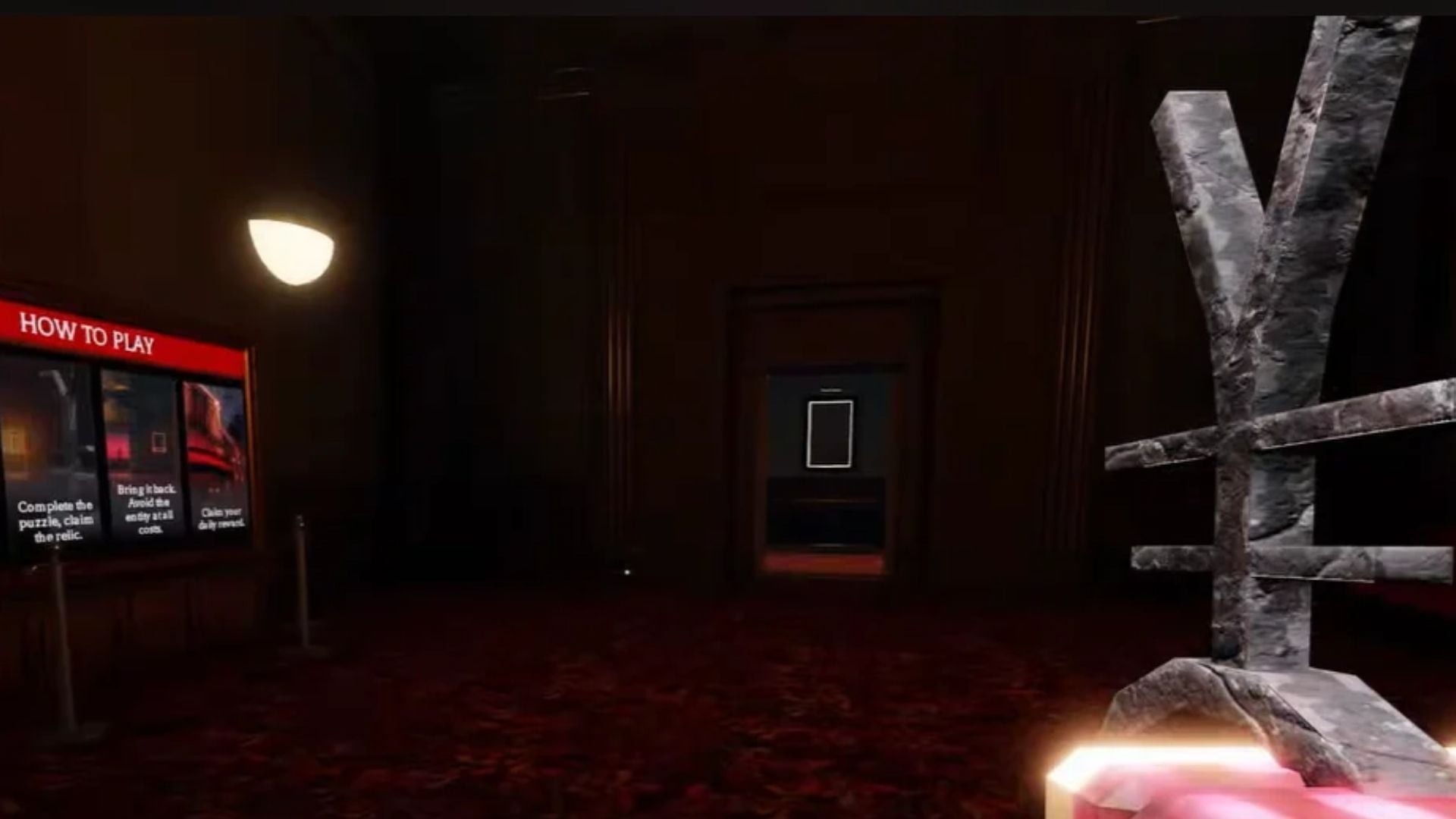 Escape from the elevator (Image via Roblox)