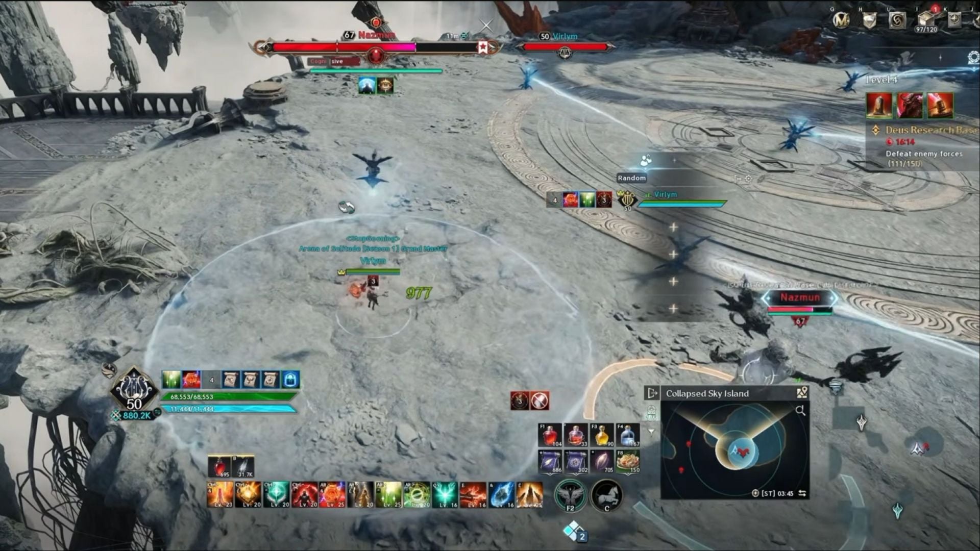 Time bomb attack from Nazmun in Aion 2 (Image via NC || YT@Madsin)