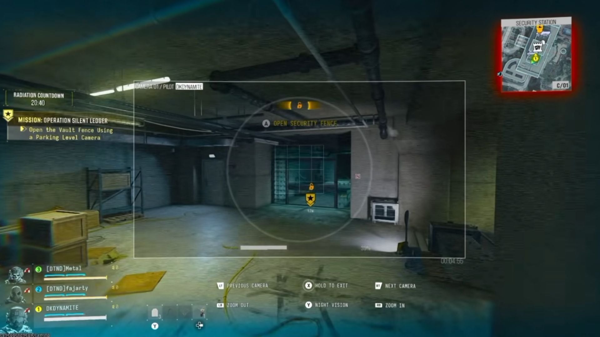 Use the camera to open the gate (Image via Activision || YouTube/@dkdynamite1)