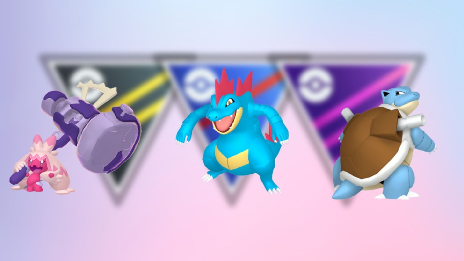 Tinkaton, Feraligatr, and Blastoise (Image via The Pokemon Company)