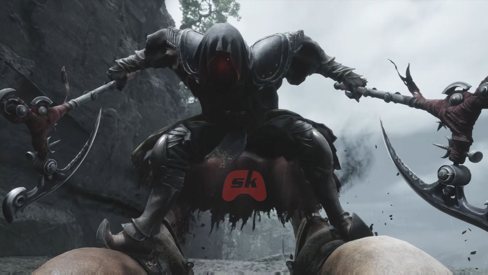 The Hunt is a boss that you have to fight during the chase sequence (Image via S-Game || Sportskeeda Gaming)