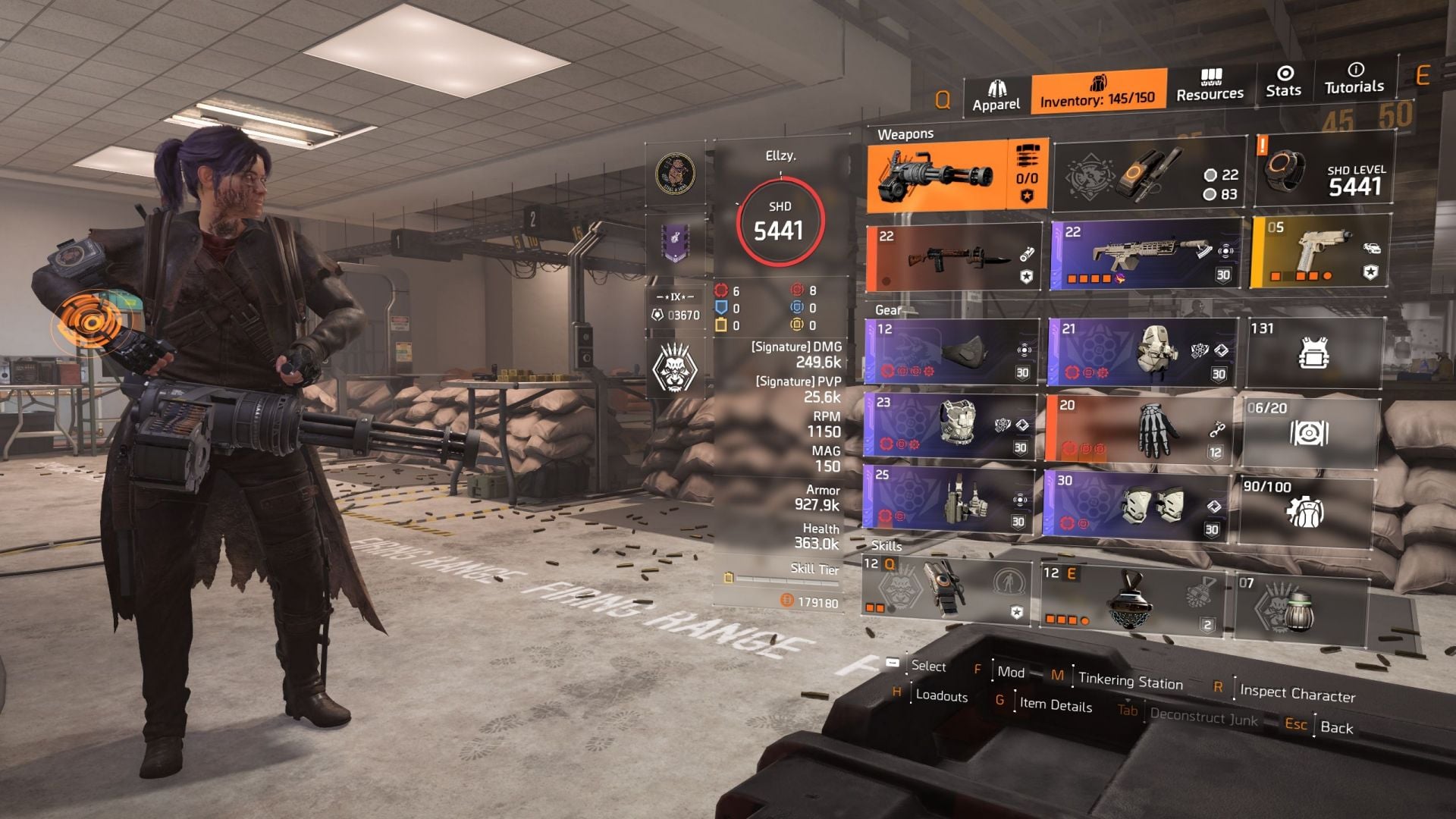 Striker prototype DPS build with Sheriff (Image via SK Gaming || Ubisoft)