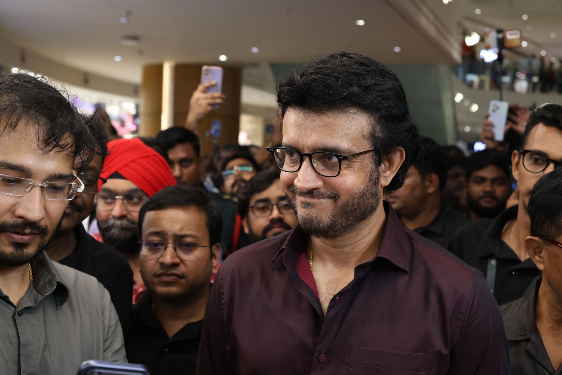Sourav Ganguly attends Durga Puja Mahastami in Kolkata with famous Bollywood actor ahead of biopic release [Watch]