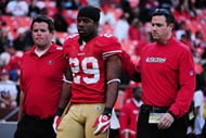 San Francisco 49ers running back Glen Coffee was an Army paratrooper and reached the rank of Specialist (E-4) - Source: Imagn