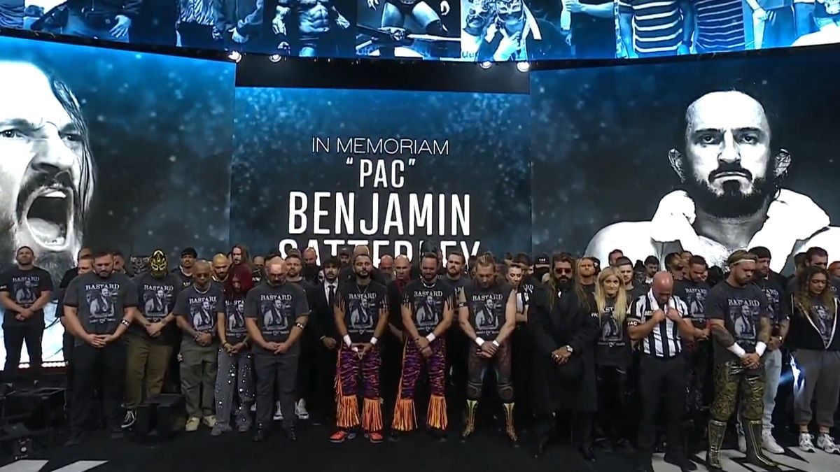 AEW stars break down in tears while giving tribute to PAC following his tragic death
