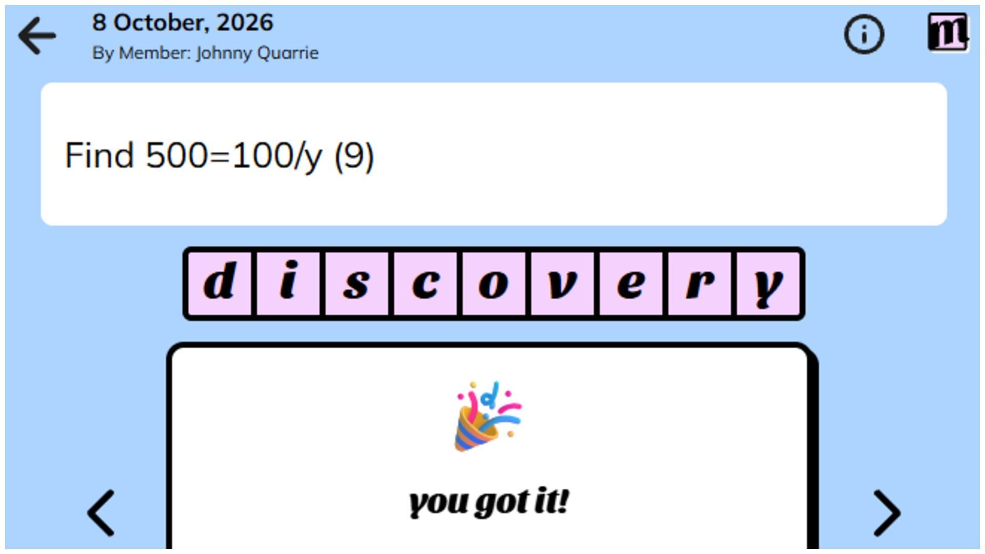 Today's Minute Cryptic Answer and Hints for October 8, 2026