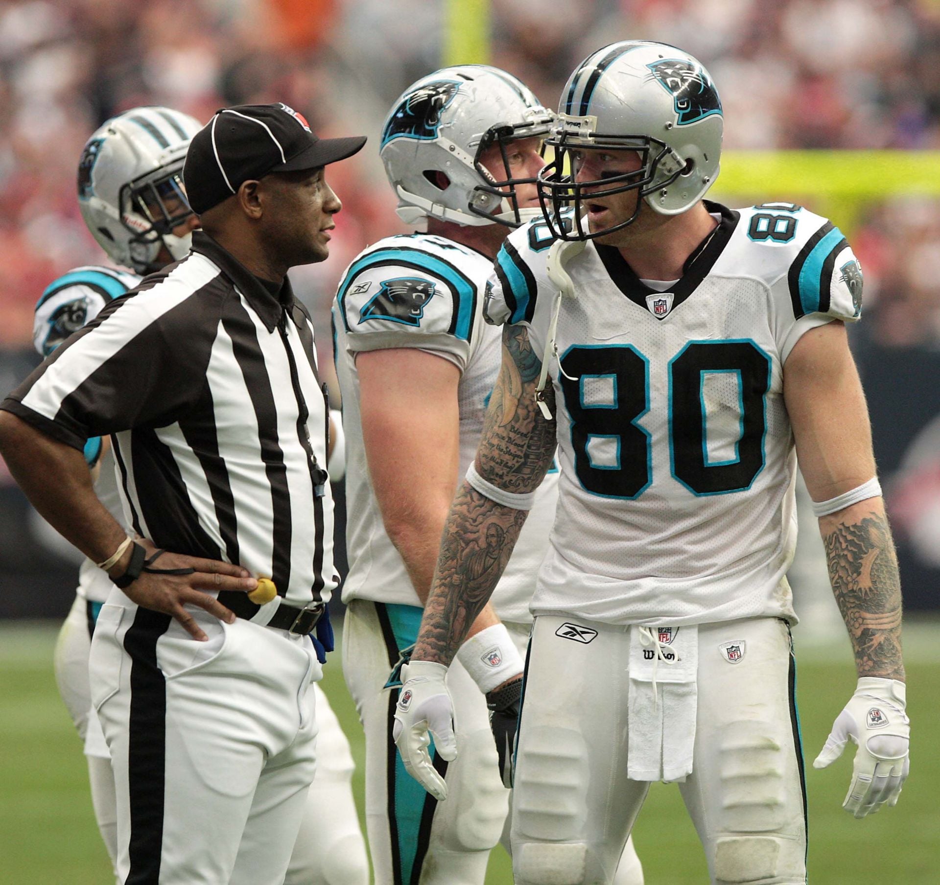 Carolina Panthers tight end Jeremy Shockey played his last season in 2011 at the age of 31 - Source: Imagn