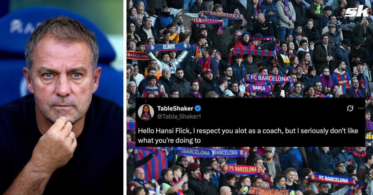 “I don’t like what you’re doing” - Barcelona fans call out Hansi Flick for not including 22-year-old star in line-up vs Real Betis
