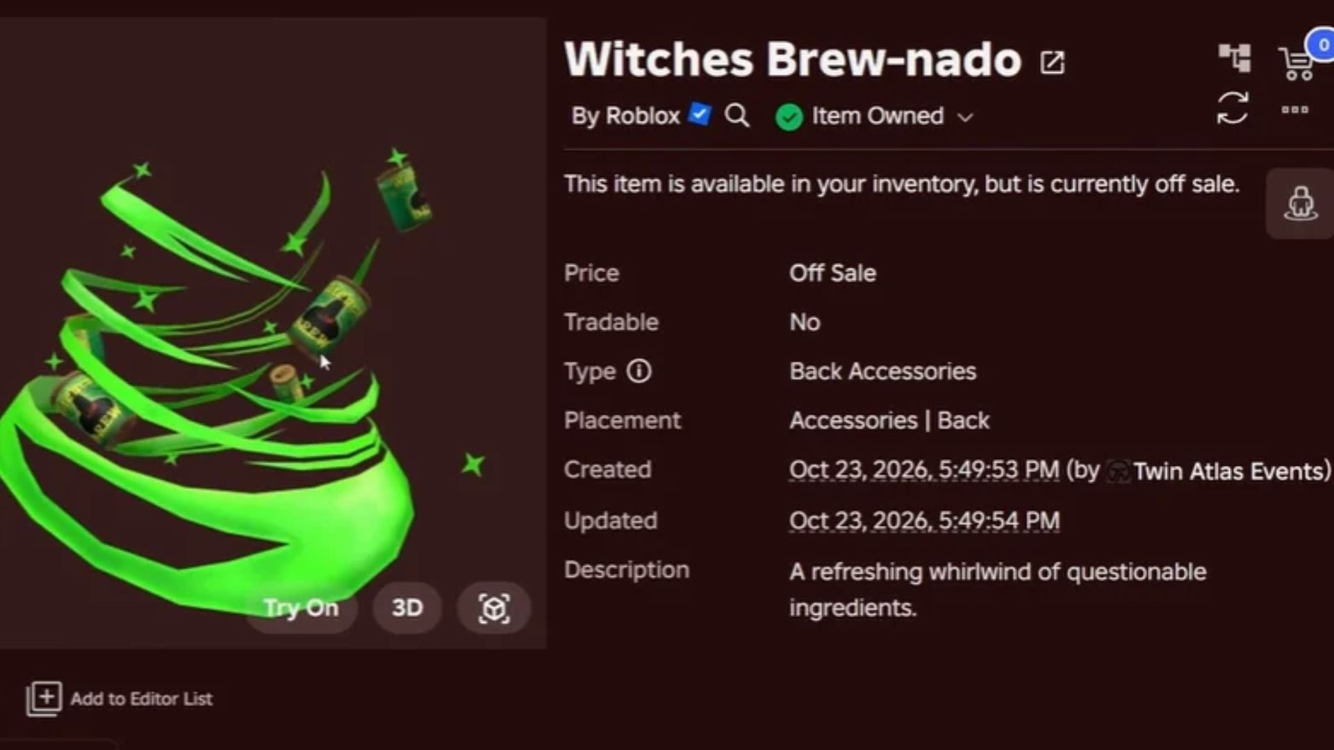 The Witches Brew-nado (Image via Roblox)