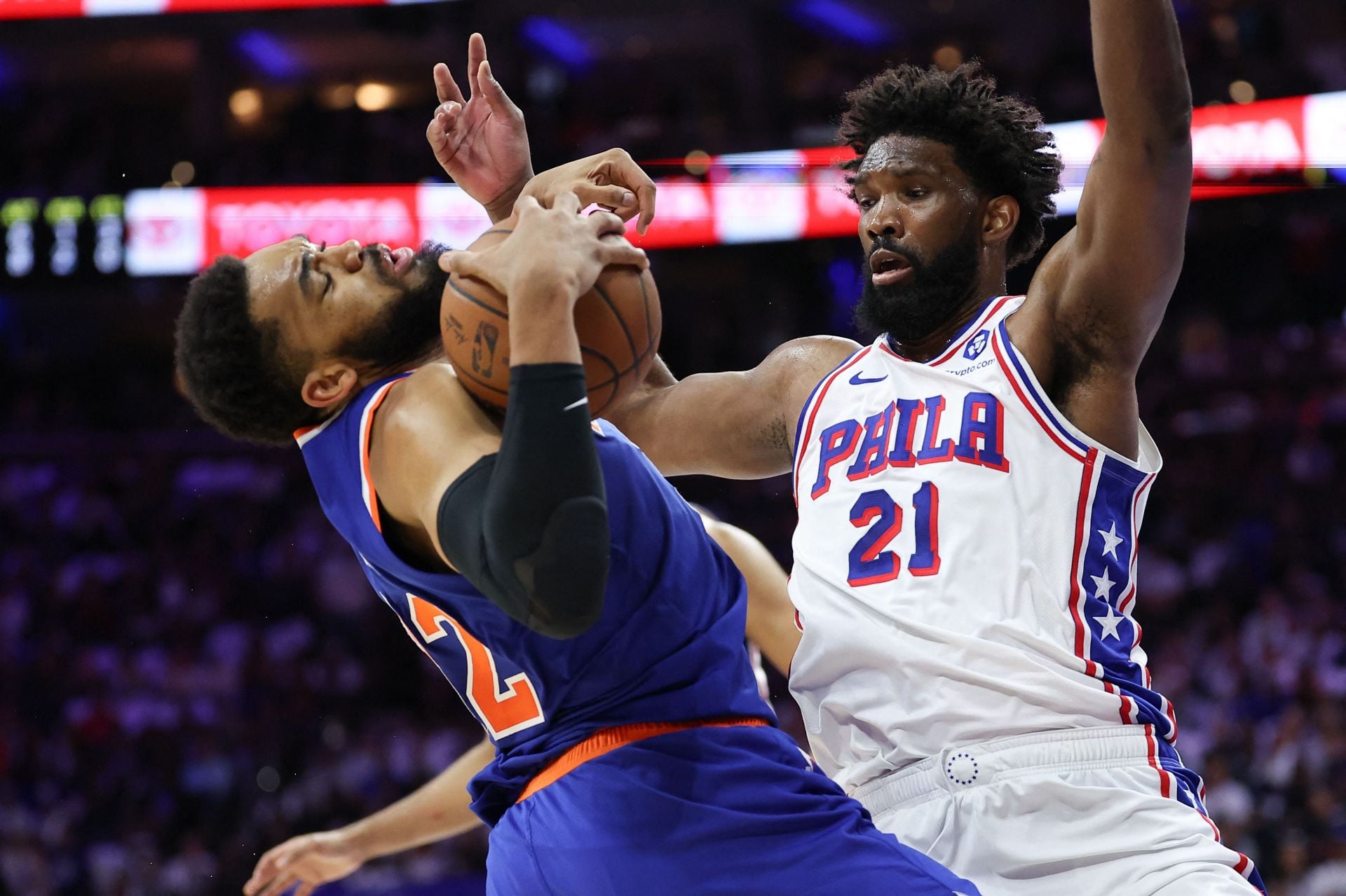 Former NBA MVP Joel Embiid could have a great professional wrestling career - Source: Imagn.
