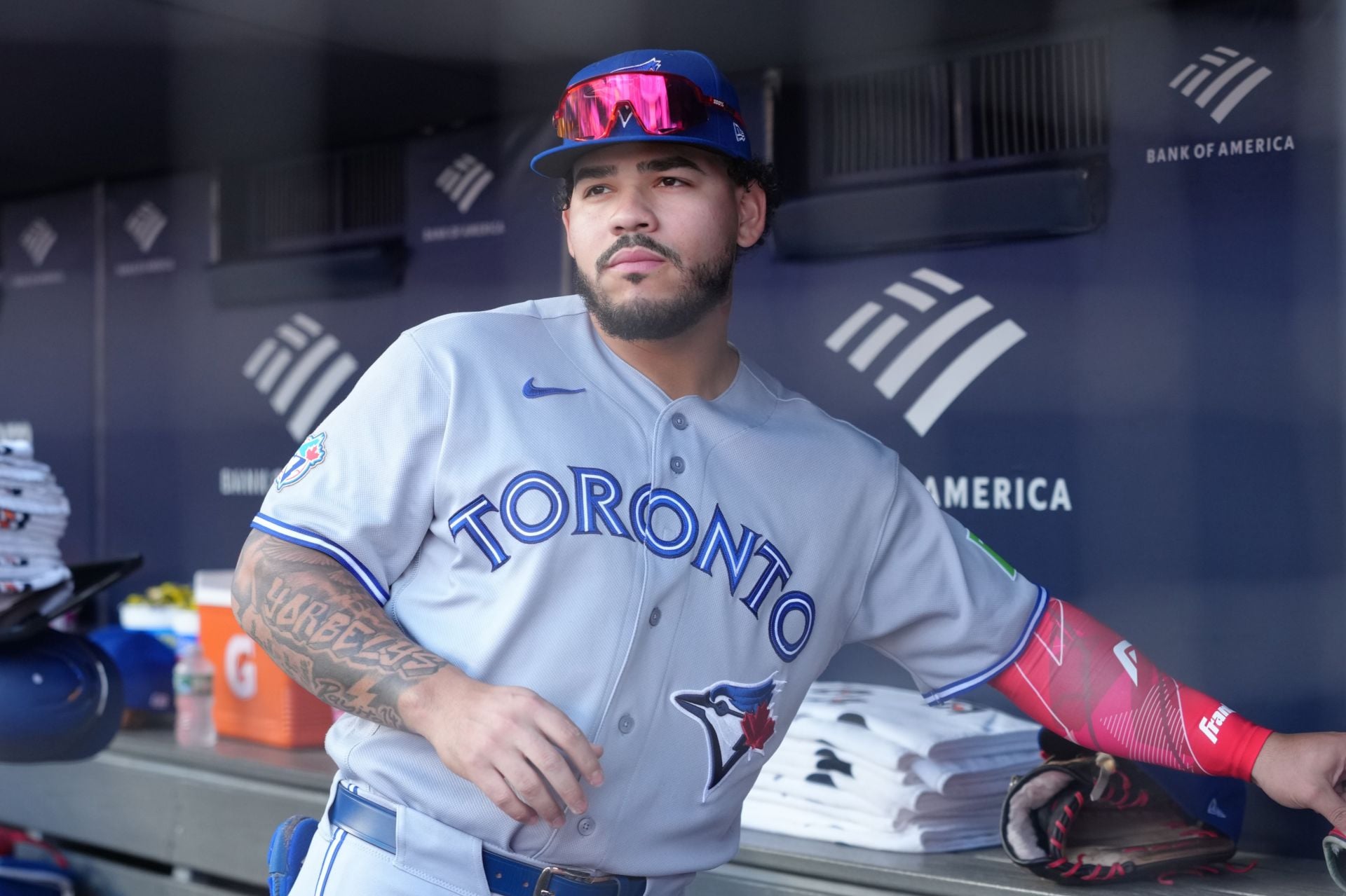 Yohendrick Pinango in action for the Toronto Blue Jays - Source: Getty